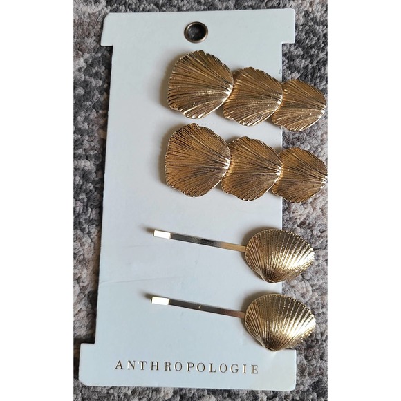 Anthropologie Accessories - Anthropologie Seashell Hair Pins